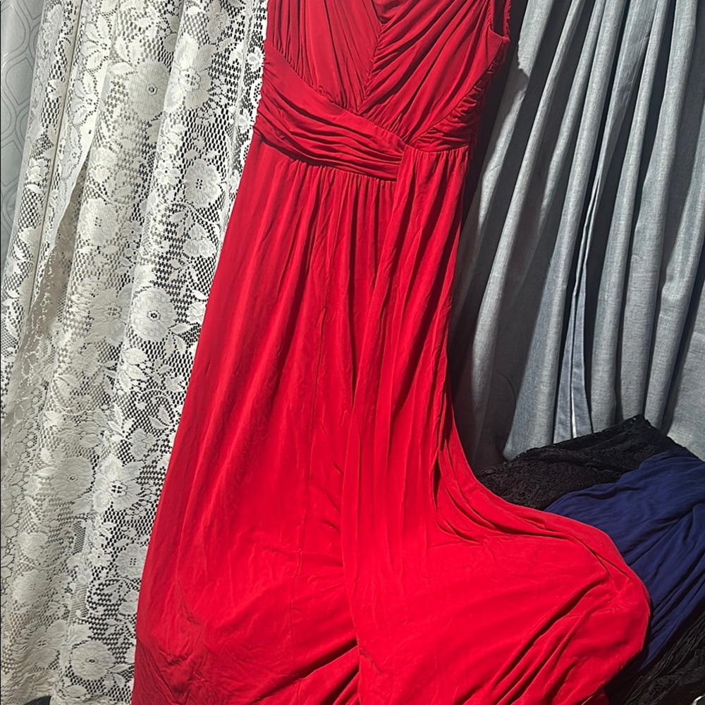 Signature by Sangria Vibrant Red Maxi Dress